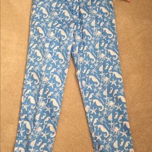 Kaeli Smith Coastal Design Blue & White Capris